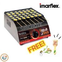 ราคา แถมฟรีแปรงทา+กรรไกรตัด IMARFLEX เตาทอดไข่นกกระทา เสียบไม้ รุ่น IF-042 (3099069654)