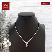 ราคา MT สร้อยคอโช๊คเกอร์ เงินแท้ โช๊คเกอร์แบบแข็ง ประดับดอกไม้ ยาว16 นิ้ว Choker (sck052) MT Jewelry (2432808318)