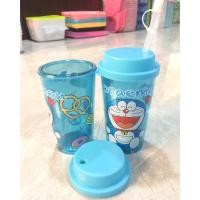 ราคา แก้วน้ำ กระบอกน้ำ ลายโดเรม่อน มีฝาปิด มีหลอดดูด ลายการ์ตูน โดเรม่อน สีฟ้า สวย น่ารักๆ พกพาสะดวก (4019696970)