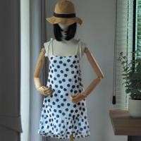 ราคา ชุดเดรสสายเดี่ยวมินิเดรสสีขาวลายจุดสีน้ำเงิน แบรนด์ OLD NAVY SIZE M  เนื้อผ้าบางเบา หาชุดใส่ไปทะเลต้องห้ามพลาด (18240270227)