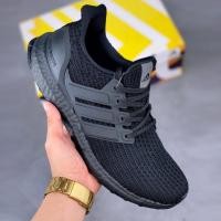 ราคา Adidas Ultra Boost 4.0 running shoes original for men and women with box all black sneaker 2022 (24253899614)
