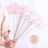 ราคา ก้านเสียบการ์ด แบบเหล็กใหญ่ (แพ็ค 10 ชิ้น) ก้านเสียบการ์ดวาเลนไทน์ ไม้เสียบการ์ด ก้านเสียบนามบัตร ก้านเสียบรูป จัดช่อ DI (23947497522)
