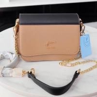 ราคา กระเป๋าสะพายแบรนด์แท้ Pimmy สีทูโทน นู้ด-ดำ (6319130843)