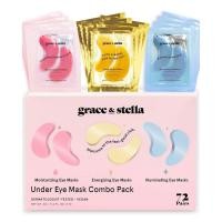 ราคา Grace&stellaUnderEyeMask-ReduceDark Circules,PuffyEyes,UndereyeBags,ริ้วรอย-GelEyePatches,VeganCruelty-FreeSelfCare(72 คู่,GoldBlue) (47353320796)