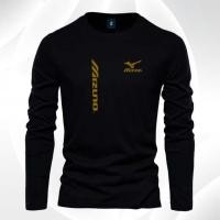 ราคา เสื้อยืดแขนยาวผู้ชายและผู้หญิง/เสื้อยืด Mizuno Upright โลโก้ทอง/ผ้าฝ้ายคุณภาพพรีเมี่ยม Combed Distro เสื้อยืด (29671230951)