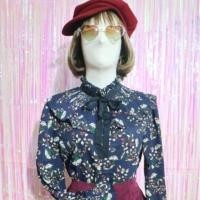 ราคา ลดล้างสต็อกเสื้อเเขนยาวคอเต่าอัดพลีท ลายดอก เเต่งปกคอ สไตส์เกาหลี (923161185)