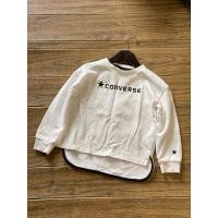 ราคา Cn converse เสื้อสเวตเตอร์คอกลมสีขาว bw หักสีขาว unisex ชายหญิงเด็กชาย ไซส์ 120 (56153394618)