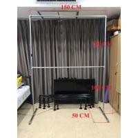 ราคา ราวตากผ้า 2 ชั้น ท่อเหล็กประปา 6 หุน(3/4 นิ้ว) ขนาดยาว 1.5 เมตร x สูง 2 เมตร กว้าง 0.5 เมตร (22633491230)