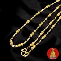 ราคา สร้อยสแตนเลสเลเซอร์ ลายเม็ดไข่ปลาคู่ ทำสีทองเลเซอร์ 22k และสีสแตนเลส สแตนเลสแท้ ไม่ลอกไม่ดำ (40376320490)