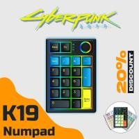 ราคา Keycool K19 แป้นตัวเลข Mechanical Numpad, Gasket Mount Hot Swappable Bluetooth 5.0/2.4GHz/Wired Numeric Keypad with a Rotary Knob, 1500mAh Battery, Compatible with 3/5Pin Switches (16181788645)