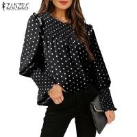 ราคา Zanzea เสื้อเบลาส์ แขนยาว ลายจุด สไตล์วินเทจ สําหรับผู้หญิง (10391534944)