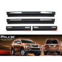 ราคา (4ชิ้น) ชายบันได สีดำด้าน รถยนต์ อีซูซุ MU-X 2012 - 2020 ชายบันไดประตู Isuzu MUX SUV Scuff Plate สคัพเพลท ราคาถูก (8714588217)