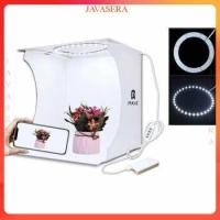 ราคา PULUZ Photo Studio Mini Soft Box Ring Light 20x20 ซม. พร้อมฉากหลัง 6 ชิ้น - สีขาว - ZKS0AWH (22637188778)