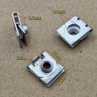 ราคา โตโยต้ากันชนหน้าด้านหลังป้ายทะเบียนยึดน็อตโลหะฐานสกรูหัวเข็มขัดรถป้ายทะเบียนรูปตัวยูคลิปเหล็กซ่อมรถยนต์อะไหล่ซ่อม (27735703093)