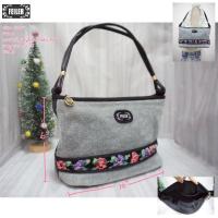 ราคา Feiler กระเป๋าผ้าขนหนูสีเทา แต่งหูขอบ หนัง PUมือสอง (26719826288)