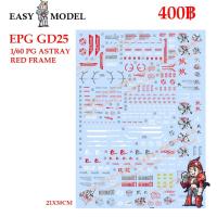 ราคา WATER DECAL EPG GD25 PG RED FRAME + BACKPACK SCALE : 1/60 EASY MODEL (5746018545)