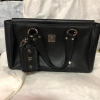 ราคา กระเป๋า mcm แม่/ลูก หนังสีดำ (2404619359)