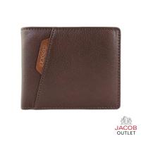 ราคา JACOB กระเป๋าสตางค์หนัง สีน้ำตาลพร้อมช่องใส่รูปถ่าย - Brown Leather Wallet with Photo Slot | 22452 (26468154074)