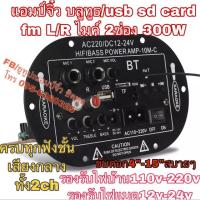 ราคา แอมป์จิ๋ว เครื่องขยายเสียง บลูทูธ 300W เสียงกลางทั้ง2CH (6407163751)