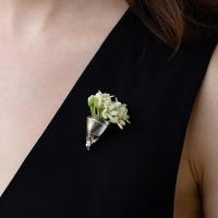 ราคา Xiangbao ตกแต่งดอกไม้เข็มกลัด Retro สไตล์ Corsages คลิปสําหรับชุดหมวก DIY (47753122442)