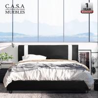ราคา CASA Meubles BKK :JULES PU Leather Divan Bed เตียงนอนหนัง PU ขนาด 6 ฟุต {กทม,นนท์,ปทุม} 2วันเท่านั้น (3936257651)