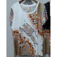 ราคา เสื้อซีทรูเด้ง รีดเพชร ลายม้าขาว (2061665871)