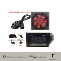 ราคา 550W Watt Normal Power Supply PSU Black Edition พร้อมพัดลมระบายความร้อนขนาดใหญ่ 12 ซม. - PSU (49303617557)