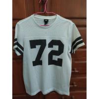 ราคา เสื้อแขนสั้นตาข่ายสีขาว ลายเบสบอล (5934047920)