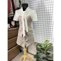 ราคา ชุดเซทขาสั้น กระดุมใช้งานได้จริง กางเกงหลังสม็อค size s (13520375935)