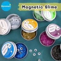 ราคา โคลนแม่เหล็ก Magnetic Slime ของเล่นวิทยาศาสตร์ ยืดได้ ดูดแม่เหล็กได้ เสริมพัฒนาการเด็ก v120 (29339358384)