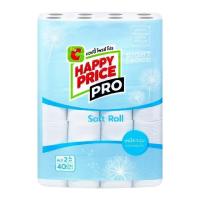 ราคา แฮปปี้ ไพรซ์ โปร กระดาษชำระชนิด 2 ชั้น แพ็ค 40 ม้วน((สินค้าพร้อมส่ง!!)) (40720925163)
