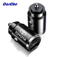 ราคา CARCHE หัวชาร์จในรถ 2พอร์ต USB หัวชาร์จเร็ว ที่ชาร์จแบตในรถยนต์ 12V-100W สำหรับ Toyota (40667340131)