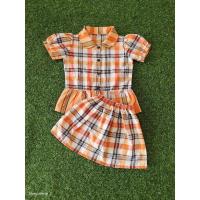 ราคา ชุดกระโปรงเด็กผู้หญิงลายผ้าขาวม้า 2-6 ขวบ (23363615056)