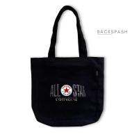 ราคา Converse Street Wear Black Canvas Tote bag P1 - Mens College Tote bag TKH (45452174770)