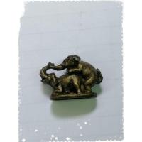 ราคา รูปหล่อช้างขี่กัน​ เนื้อทองเหลืองเก่า (6932262504)