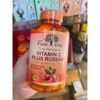 ราคา Pure Vita Vitamin C Time Release 1000mg เพียว ไวต้า วิตามินซี 1000 mg. 250เม็ด (10841224995)