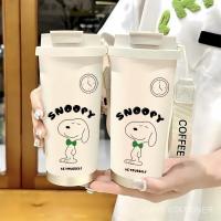 ราคา แก้วกาแฟ A, ดีไซน์ Snoopy Time, กระติกน้ำร้อนพร้อมสายรัด, แก้วเก็บความเย็น, กระติกน้ำเย็น, อุปกรณ์ครัวเกรดอาหาร 316, กระติกน้ำเย็น, กระติกน้ำ EACS (27079684672)