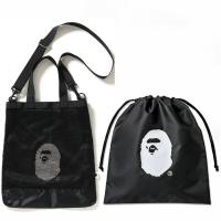 ราคา A BATHING APE® 2018 SUMMER COLLECTION กระเป๋าสะพายเโปร่ง + ถุงผ้าหูรูดด้านใน [BAPE-006] (5800048557)