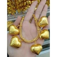 ราคา #​สร้อยข้อมือทองหัวใจตุ้งติ้งน้ำหนัก5บาท (16683799268)