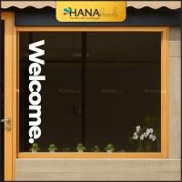 ราคา Welcome Welcome Welcome Welcome Glass Door Decorative Decal - ติดง่าย - Hana Decals (41302307681)