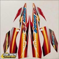 ราคา MERAH Yamaha Vega r new 2007 2008 red silver Striping รายการตัวถังคุณภาพมาตรฐาน (47501038762)