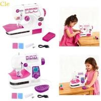 ราคา Cle เด็กจักรเย็บผ้าไฟฟ้าของเล่นที่สมจริงแกล้งเล่นกิจกรรมปลอดภัยพลาสติกก่อสร้างแบบพกพาการเรียนรู้ Ex (51704193029)