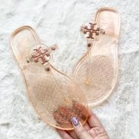 ราคา ❤️#พร้อมส่ง S.38 ❤️ Tory burch Jelly Peachแท้% น้องสีพาสเทลหวานๆ ใส่แตะแบบลุคลูกคุณ (22616679699)