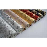 ราคา วอลเปเปอร์ติดผนังลายไทย วอลเปเปอร์ลายดอกพุดตาน เนื้อลายปั้มนูน มีมิติสัมผัสได้ถึงเนื้อลาย (19251065539)