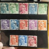 ราคา ชุดแสตมป์เก่า ฝรั่งเศส / ปี 1945-47/ ชุด 13 ดวง (29028103638)