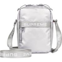 ราคา ใหม่พร้อมส่ง ของแท้ กระเป๋า Supreme Shoulder Bag Silver Colorway (19371374717)