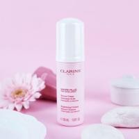 ราคา ‼️ของแท้% Clarins White Plus Pure Translucency Brightening Creamy Mousse Cleanser 50ml. (7519236528)