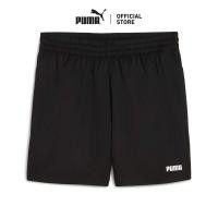 ราคา PUMA Basics กางเกงขาสั้น Essentials โลโก้ผ้าทอขนาด 5 นิ้ว สำหรับผู้ชาย สีดำ - 68678201 (43908132210)