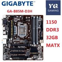 ราคา ใช้ Gigabyte GA-B85M-D3H B85 Z87 LGA 1150 Core i7/i5/i3/Pentium/Celeron DDR3 32G Micro ATX (50450392627)