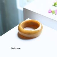 ราคา แหวนหยกพม่าแท้เหลืองน้ำผึ้ง size 55-56 mm ทรงปลอกมีดหน้าแคบ (27129893069)